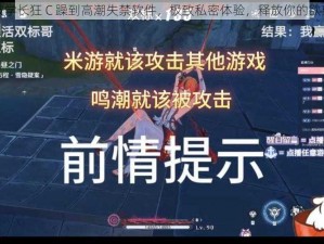 被学长狂 C 躁到高潮失禁软件，极致私密体验，释放你的欲望