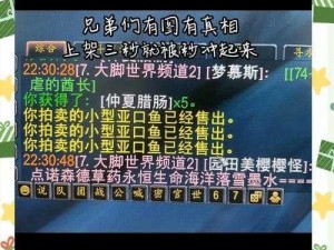 魔兽世界百钓鱼秘籍攻略：解析钓获巨型鱼群的交互键技巧分享