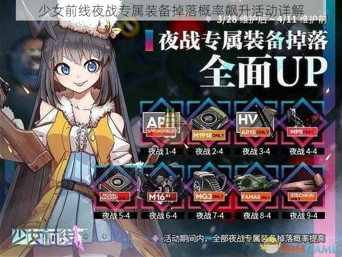 少女前线夜战专属装备掉落概率飙升活动详解