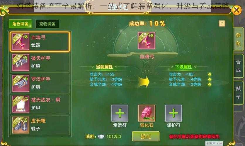 幻塔装备培育全景解析：一站式了解装备强化、升级与养成策略