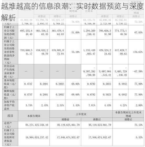 越堆越高的信息浪潮：实时数据预览与深度解析