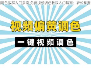 免费视频调色教程入门指南,免费视频调色教程入门指南：轻松掌握色彩技巧