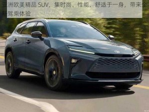 亚洲欧美精品 SUV，集时尚、性能、舒适于一身，带来全新驾乘体验