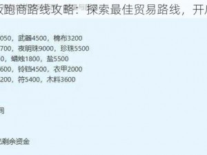 梦幻西游三维版跑商路线攻略：探索最佳贸易路线，开启梦幻财富之旅