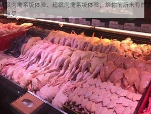 超级肉禽系统体验、超级肉禽系统体验，给你前所未有的美食享受