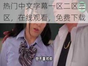 热门中文字幕一区二区三区，在线观看，免费下载