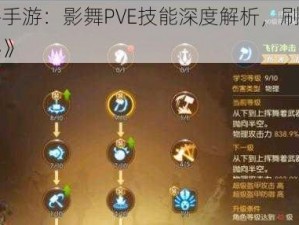 《龙之谷手游：影舞PVE技能深度解析，刷图加点策略全揭秘》