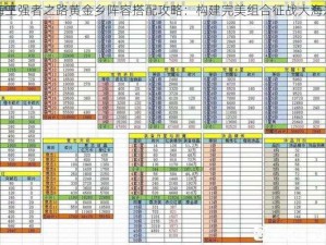 航海王强者之路黄金乡阵容搭配攻略：构建完美组合征战大海之道