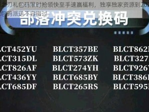 最新永恒之刃礼包码限时抢领快至手速赢福利，独享独家资源到2024独家永恒之刃礼包码派送不容错过