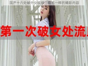 国产十六处破外女视频，看不一样的精彩内容