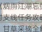 《烟雨江湖忘忧村支线任务攻略：甘草采摘全解密》