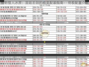 怪物猎人冰原：宫廷王剑的精英配装指南——终极配置介绍