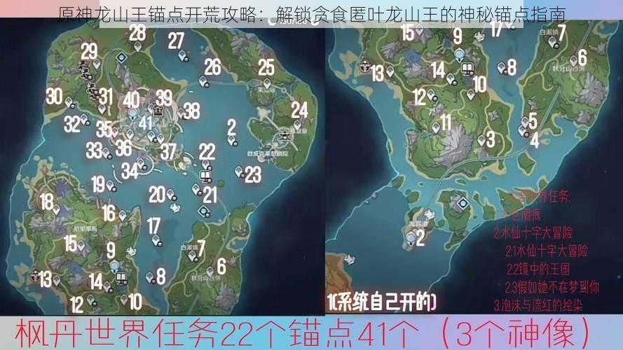 原神龙山王锚点开荒攻略：解锁贪食匿叶龙山王的神秘锚点指南