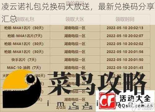 凌云诺礼包兑换码大放送，最新兑换码分享汇总