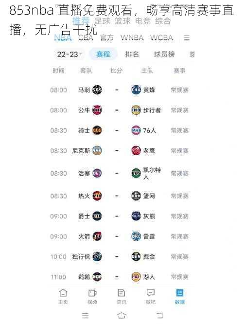 853nba 直播免费观看，畅享高清赛事直播，无广告干扰