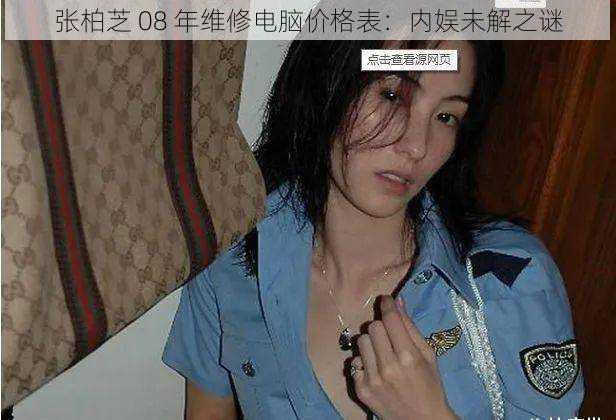 张柏芝 08 年维修电脑价格表：内娱未解之谜