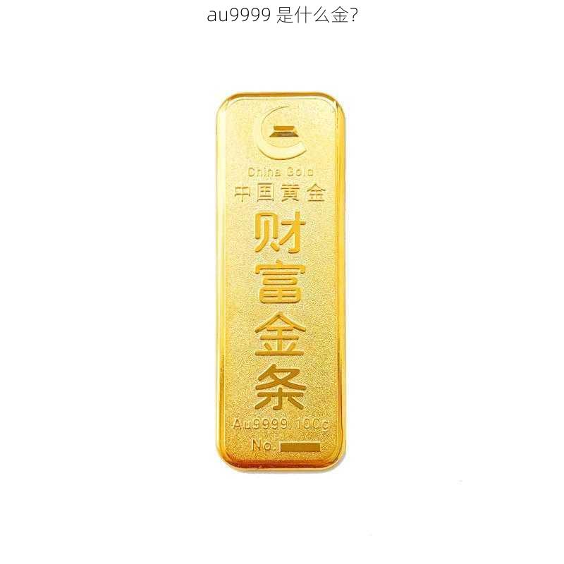 au9999 是什么金？