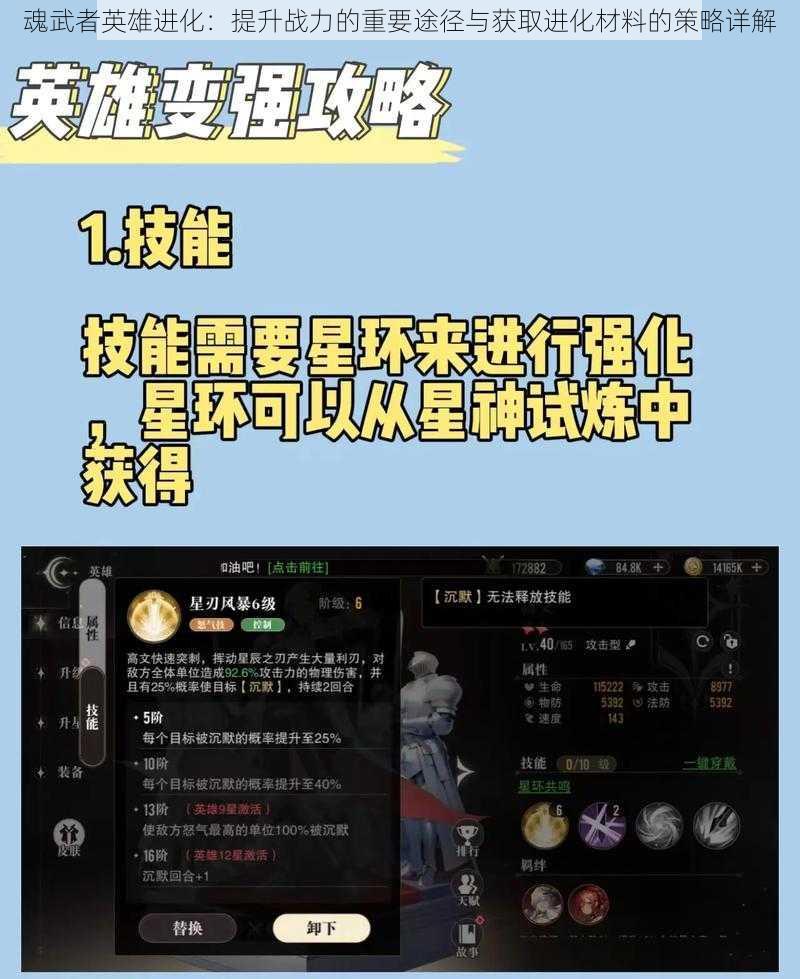 魂武者英雄进化：提升战力的重要途径与获取进化材料的策略详解