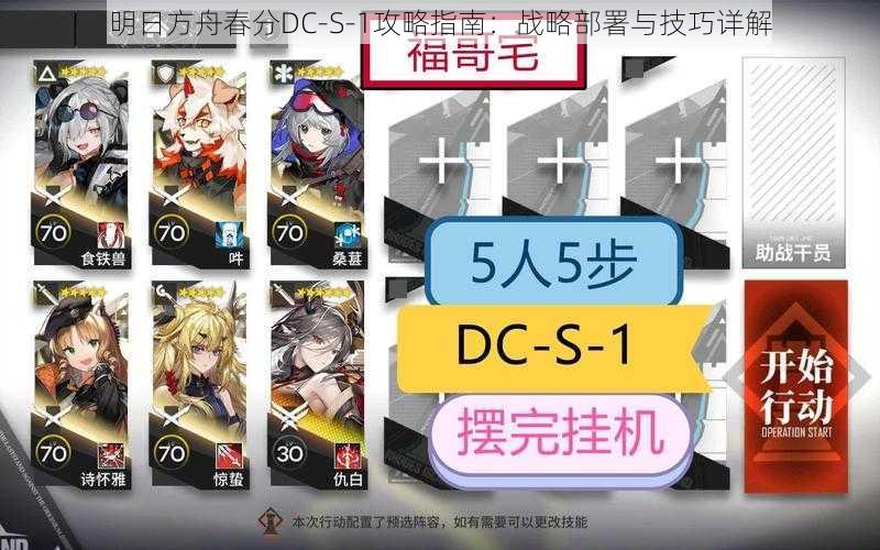 明日方舟春分DC-S-1攻略指南：战略部署与技巧详解