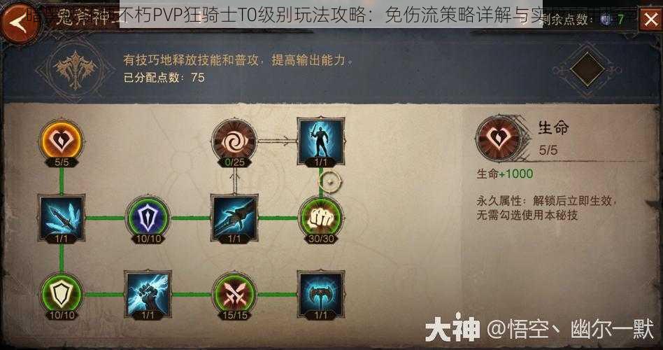 暗黑破坏神不朽PVP狂骑士T0级别玩法攻略：免伤流策略详解与实战应用指南