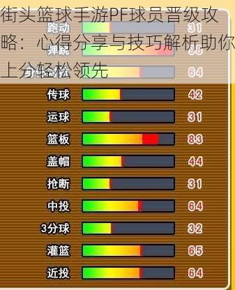 街头篮球手游PF球员晋级攻略：心得分享与技巧解析助你上分轻松领先