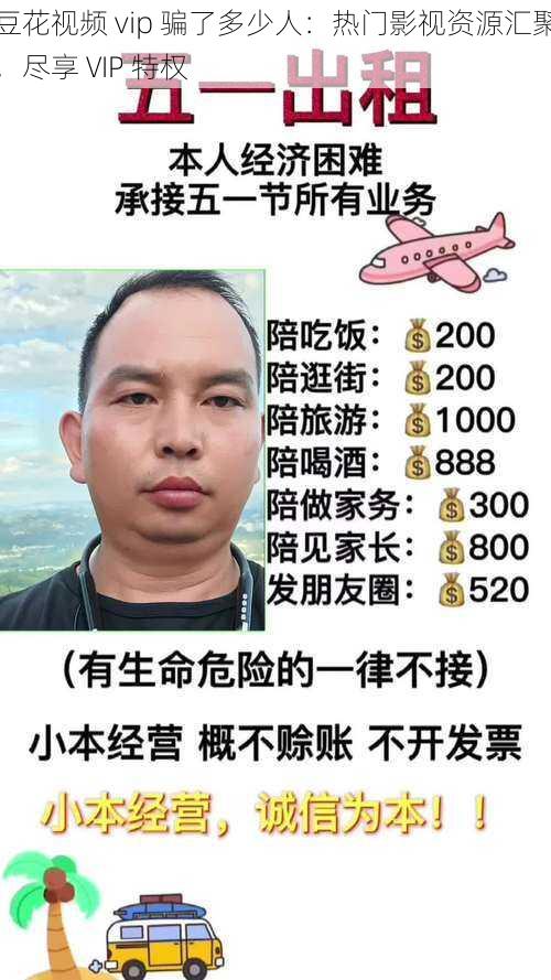 豆花视频 vip 骗了多少人：热门影视资源汇聚，尽享 VIP 特权