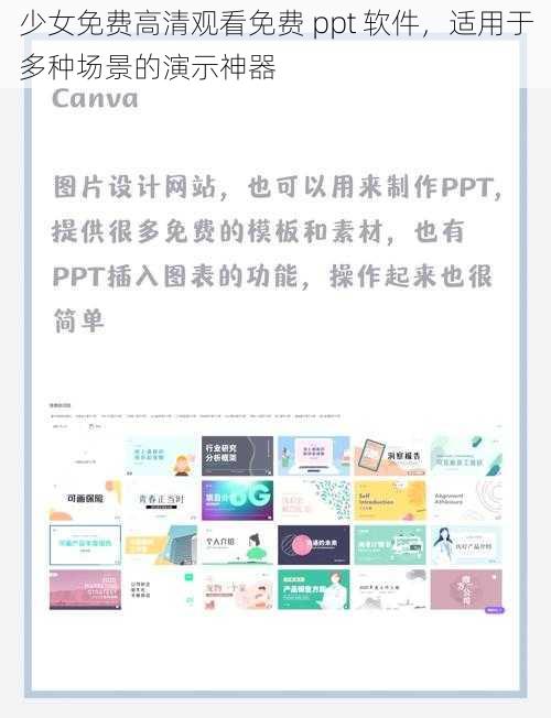 少女免费高清观看免费 ppt 软件，适用于多种场景的演示神器