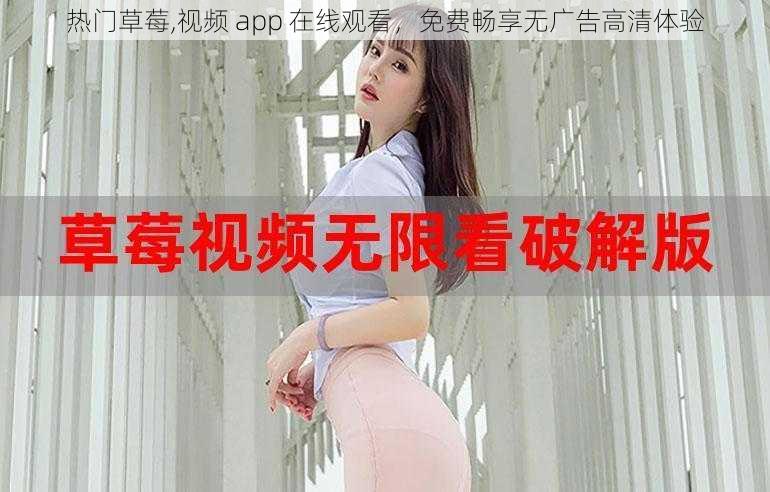 热门草莓,视频 app 在线观看，免费畅享无广告高清体验