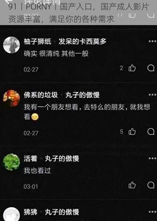 91丨PORNY丨国产入口，国产成人影片资源丰富，满足你的各种需求