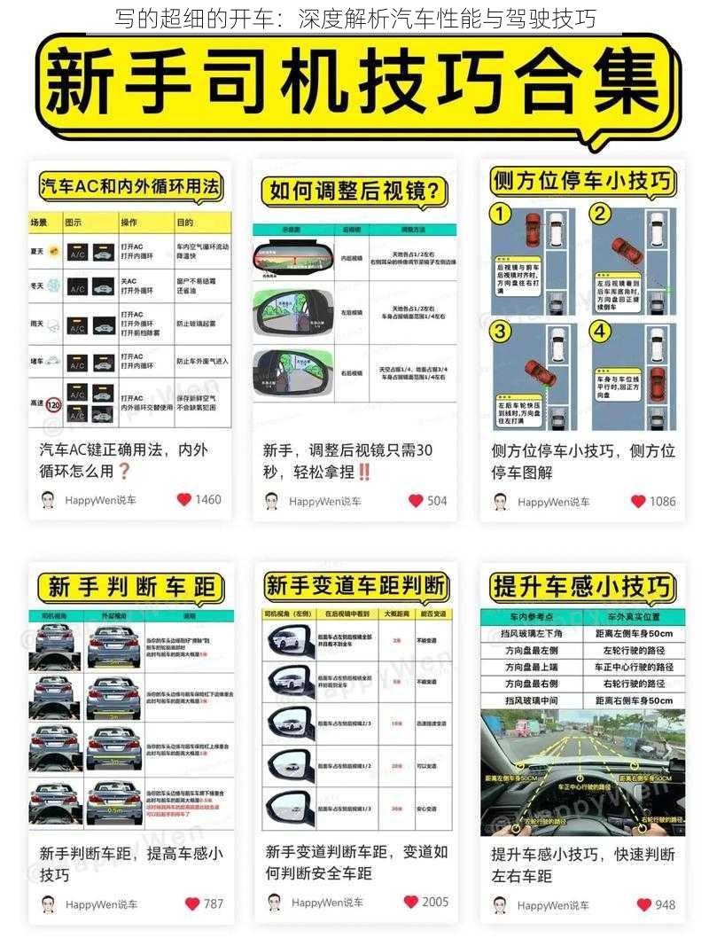 写的超细的开车：深度解析汽车性能与驾驶技巧