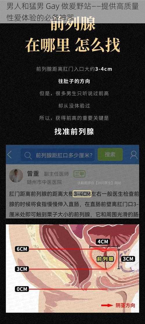 男人和猛男 Gay 做爰野站——提供高质量性爱体验的必备神器