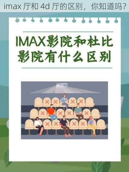 imax 厅和 4d 厅的区别，你知道吗？