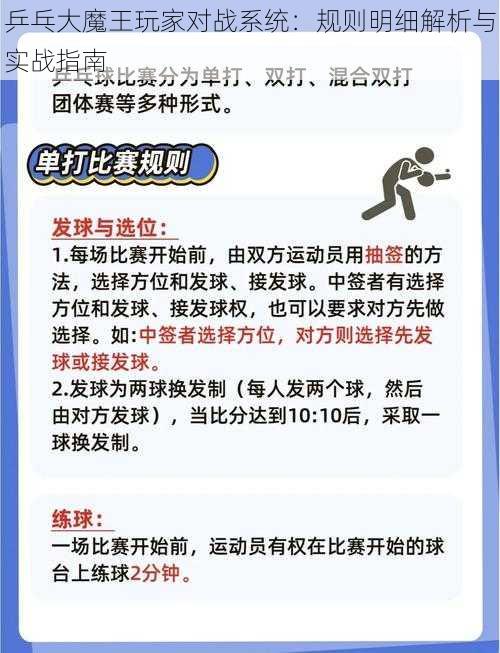 乒乓大魔王玩家对战系统：规则明细解析与实战指南