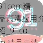 91com精品高清应用介绍_91com 精品高清应用有哪些功能？