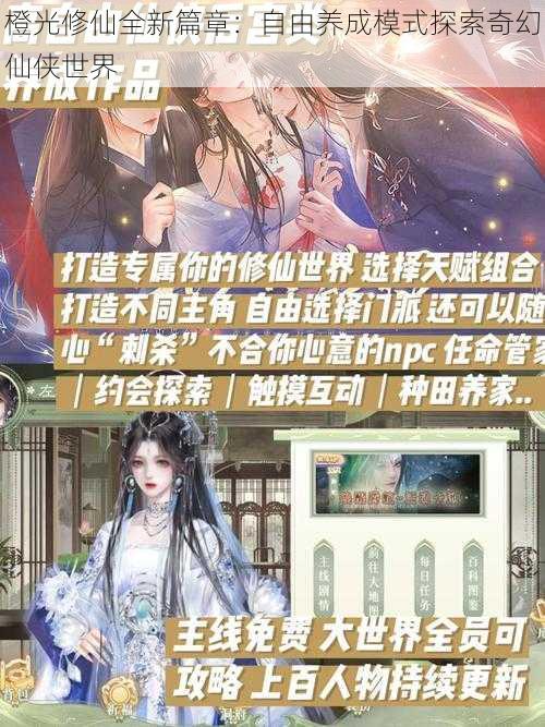 橙光修仙全新篇章：自由养成模式探索奇幻仙侠世界