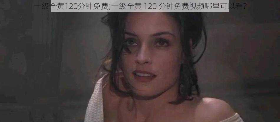 一级全黄120分钟免费;一级全黄 120 分钟免费视频哪里可以看？