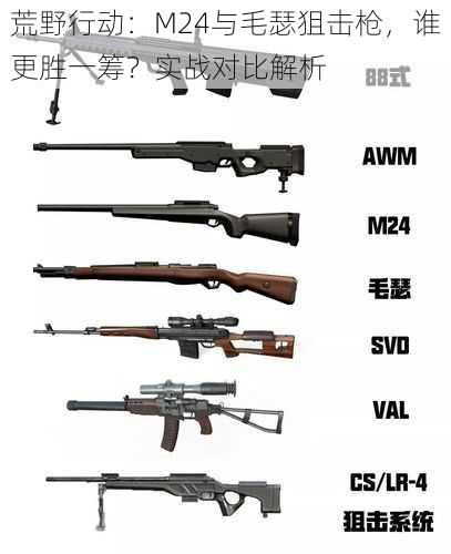 荒野行动：M24与毛瑟狙击枪，谁更胜一筹？实战对比解析